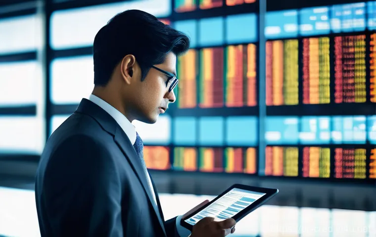 신용분석사 직무 적합성 테스트 - **Prompt:** "In a collaborative, high-tech office setting, a male Credit Analyst, appearing to be of...